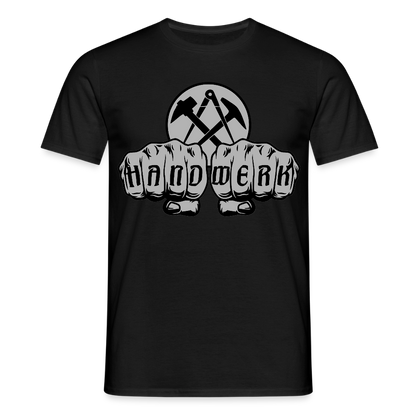 Unisex T-Shirt "Dachdecker" Schwarz Männer T-Shirt