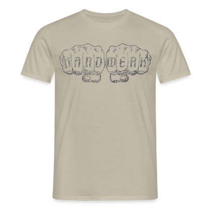 Unisex T-Shirt "Handwerk" Sandbeige Männer T-Shirt