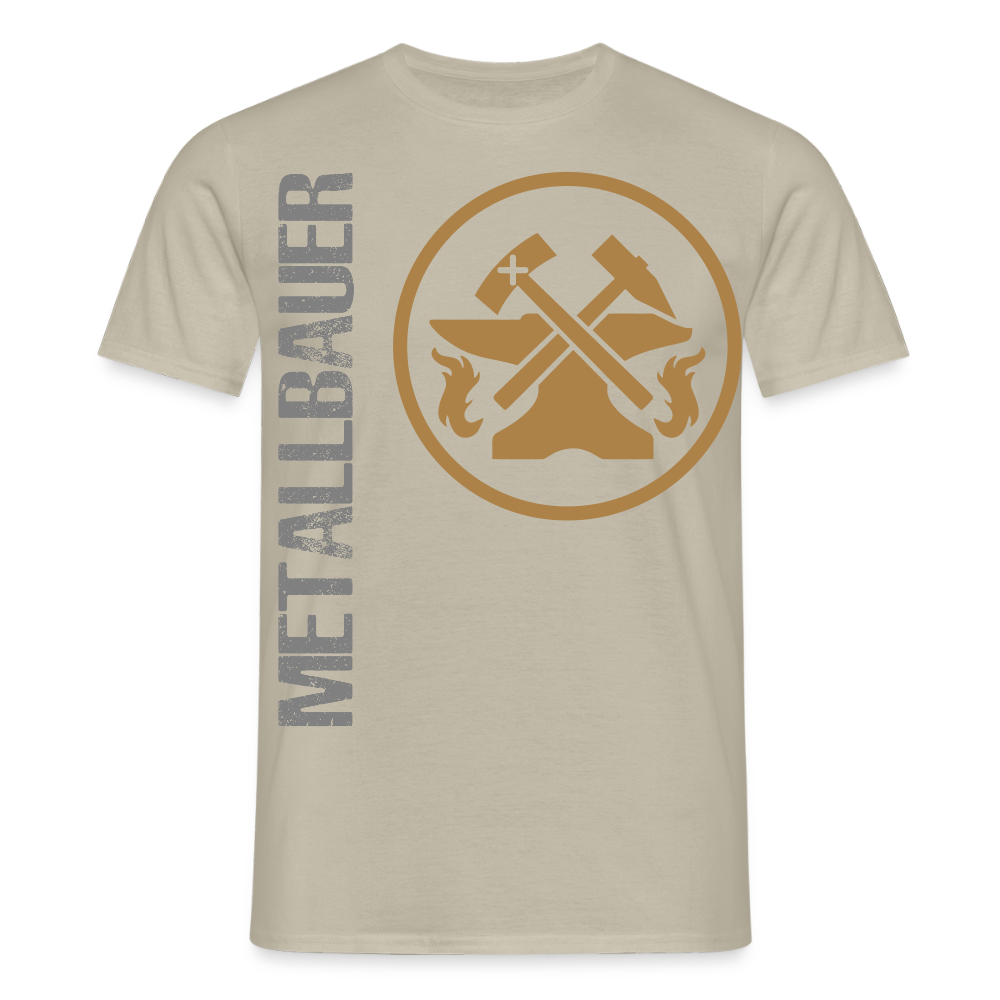 Unisex T-Shirt "Metallbauer" Sandbeige Männer T-Shirt