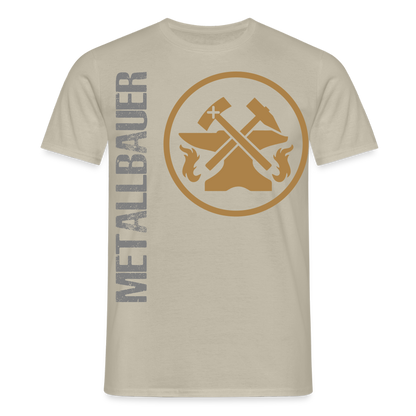 Unisex T-Shirt "Metallbauer" Sandbeige Männer T-Shirt