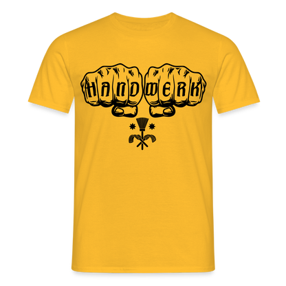 Unisex T-Shirt "Schornsteingfeger" Gelb Männer T-Shirt