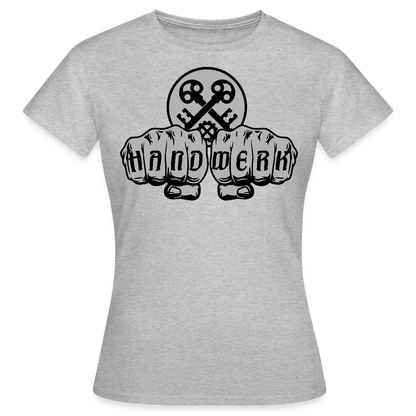 Frauen T-Shirt "Schlosser" Grau meliert Frauen T-Shirt