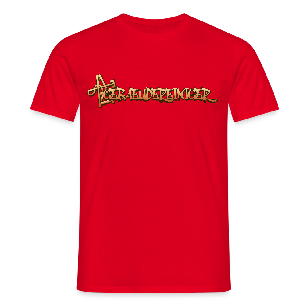 Unisex T-Shirt "Gebäudereiniger" Rot Männer T-Shirt