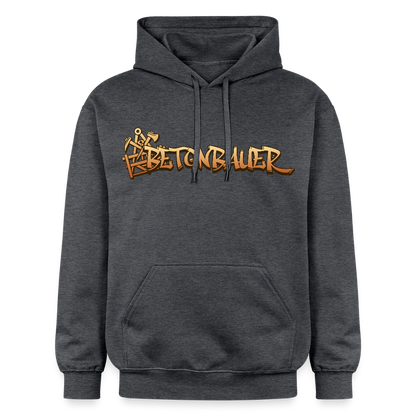 Gildan Unisex Softstyle® "Betonbauer" Dunkelgrau meliert Gildan Unisex Softstyle® Midweight Hoodie