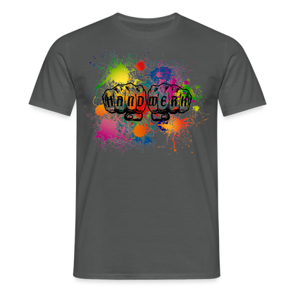 Unisex T-Shirt "Handwerk-Farbklecks" Anthrazit Männer T-Shirt