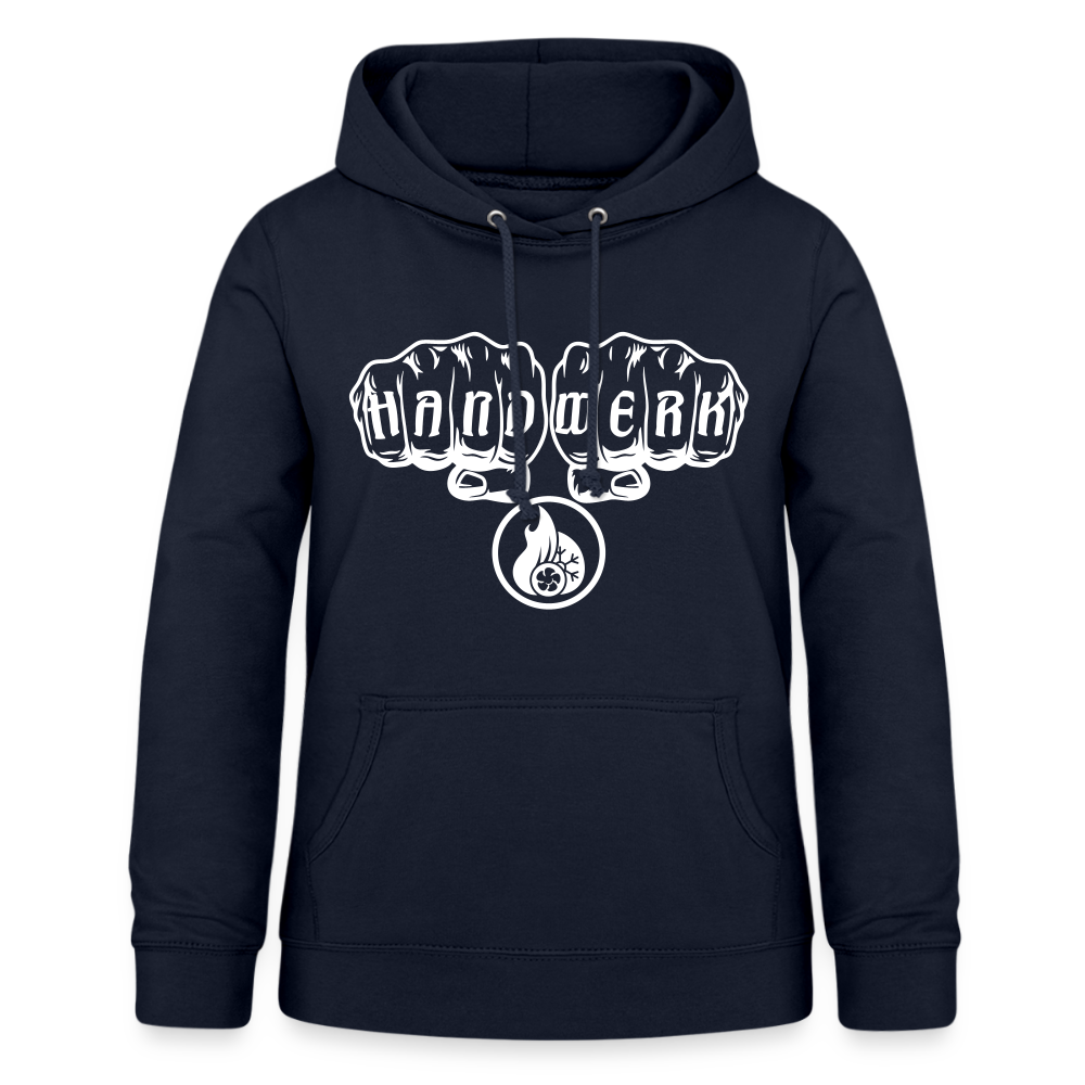 Frauen Hoodie "Klimatechniker" Navy Frauen Hoodie