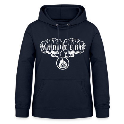 Frauen Hoodie "Klimatechniker" Navy Frauen Hoodie