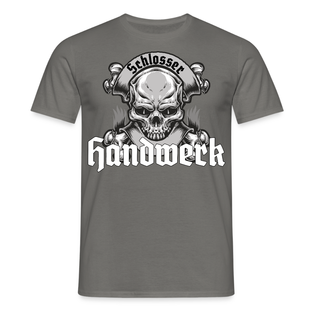 Unisex T-Shirt "Skull-Schlosser" Graphit Männer T-Shirt