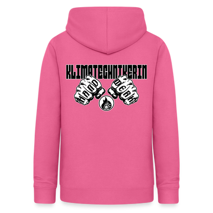 Frauen Hoodie "Klimatechnikerin" (beidseitig beruckt) Pink Frauen Hoodie
