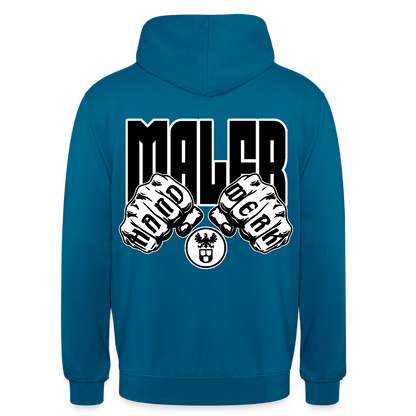 Unisex Hoodie "Maler" (beidseitig bedruckt) Tiefseeblau Unisex Hoodie