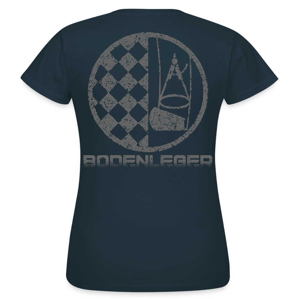 Frauen T-Shirt "Bodenleger" Navy Frauen T-Shirt