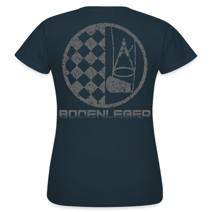 Frauen T-Shirt "Bodenleger" Navy Frauen T-Shirt