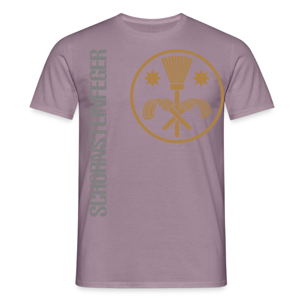 Unisex T-Shirt "Schornsteinfeger" Lilagrau Männer T-Shirt