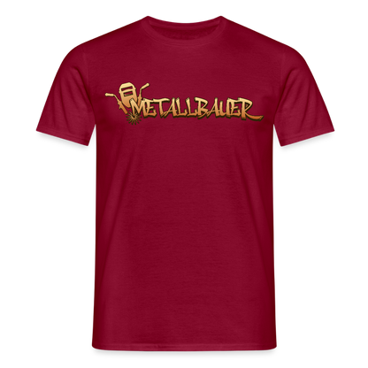 Unisex T-Shirt "Metallbauer" Ziegelrot Männer T-Shirt