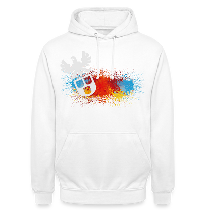 Unisex Hoodie "Maler-Splash" Weiß Unisex Hoodie