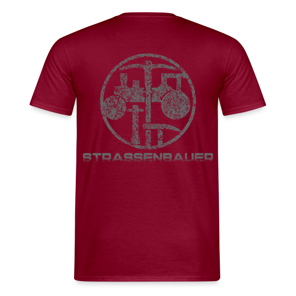 Unisex T-Shirt "Strassenbauer" Ziegelrot Männer T-Shirt
