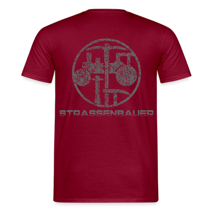Unisex T-Shirt "Strassenbauer" Ziegelrot Männer T-Shirt
