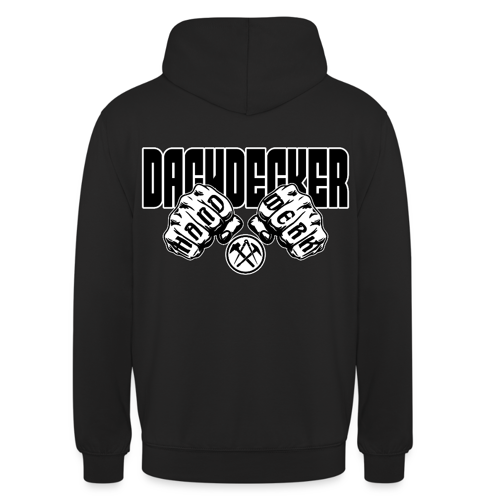 Unisex Hoodie "Dachdecker" Schwarz Unisex Hoodie