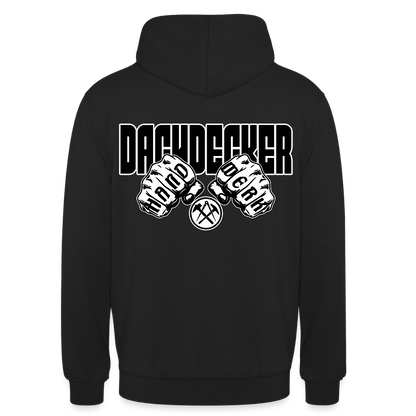 Unisex Hoodie "Dachdecker" Schwarz Unisex Hoodie