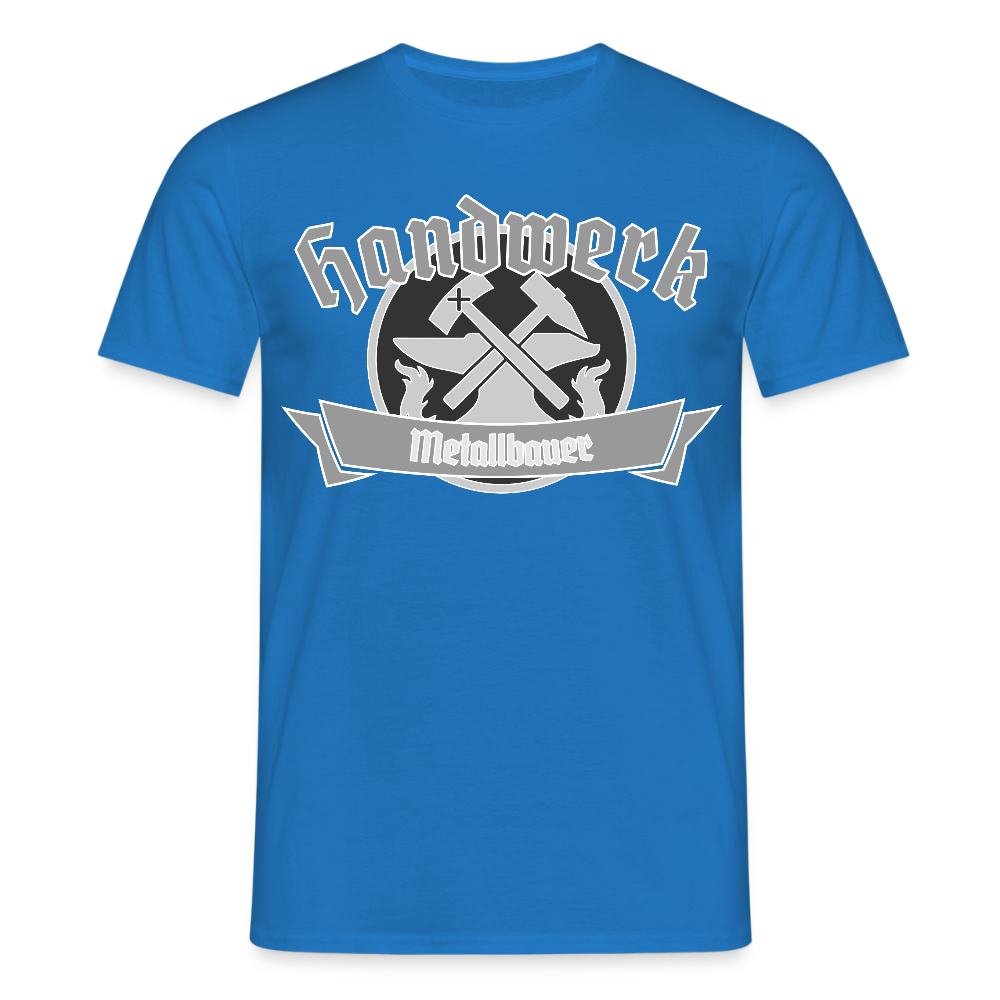 Unisex T-Shirt "Metallbauer" Royalblau Männer T-Shirt