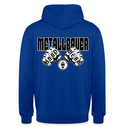 Unisex Hoodie "Metallbauer" (beidseitig bedruckt) - Royalblau