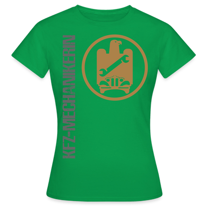 Frauen T-Shirt "KFZ-Mechanikerin" von Spreadconnect, neues Design, bequemes Damen-Shirt mit KFZ-Mechanikerin Motiv.