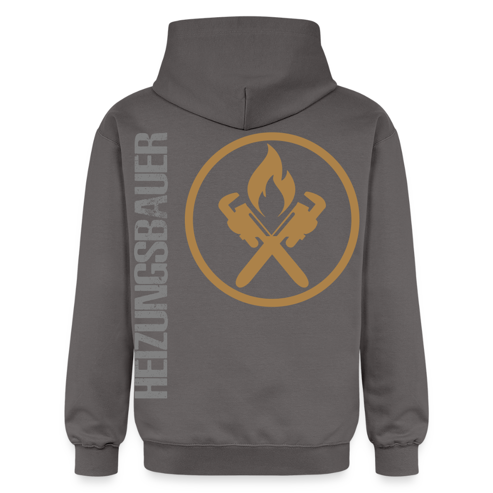 Gildan Unisex Softstyle® "Heizungsbauer" Dunkelgrau Gildan Unisex Softstyle® Midweight Hoodie
