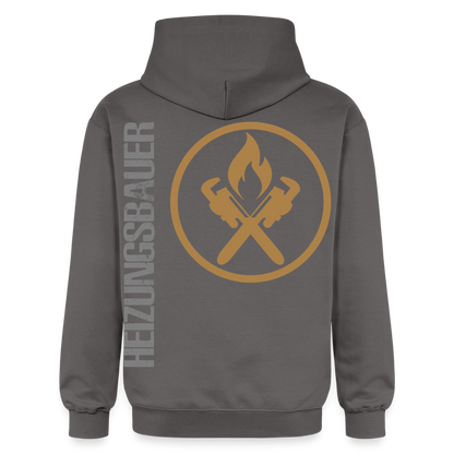 Gildan Unisex Softstyle® "Heizungsbauer" Dunkelgrau Gildan Unisex Softstyle® Midweight Hoodie