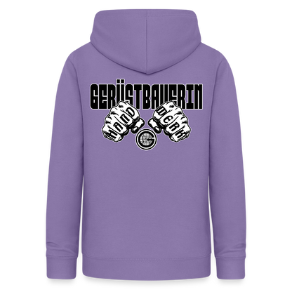 Frauen Hoodie "Gerüstbauerin" (beidseitig beruckt) - Lavendel