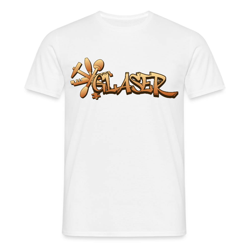 Unisex T-Shirt "Glaser" Weiß Männer T-Shirt
