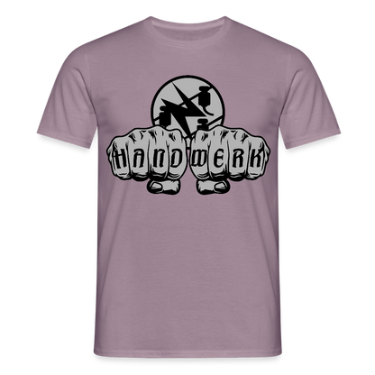 Unisex T-Shirt "Elektriker" Lilagrau Männer T-Shirt