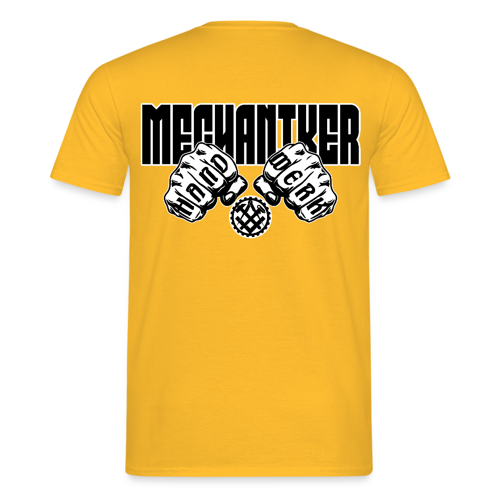 Unisex T-Shirt "Mechaniker" Gelb Männer T-Shirt