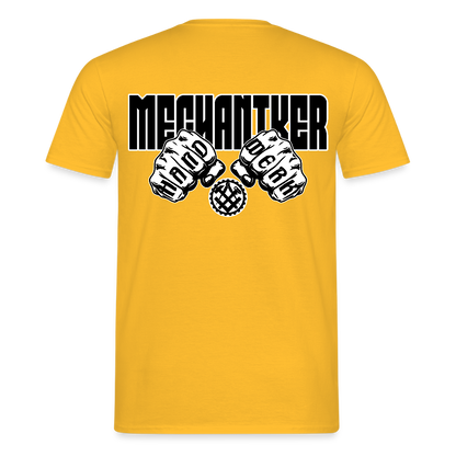 Unisex T-Shirt "Mechaniker" Gelb Männer T-Shirt