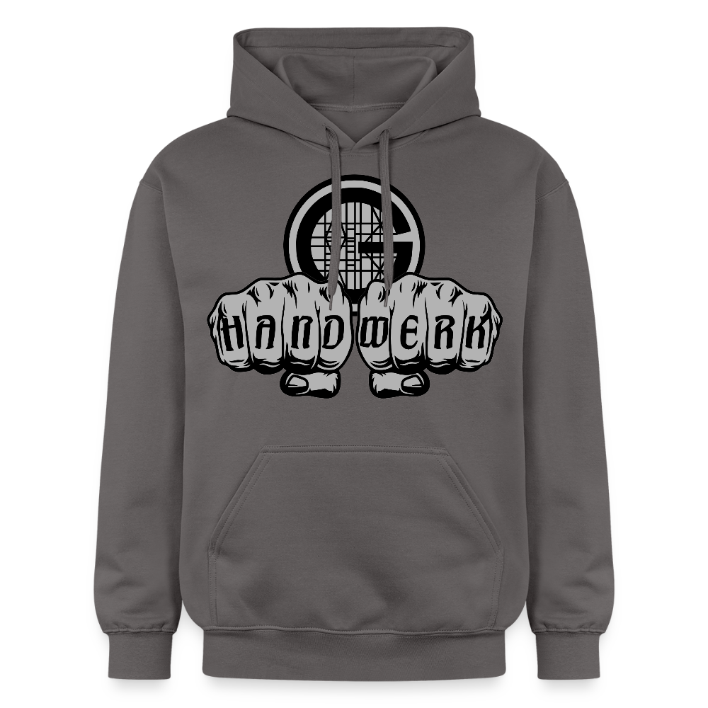 Gildan Unisex Softstyle® "Gerüstbauer" Dunkelgrau Gildan Unisex Softstyle® Midweight Hoodie