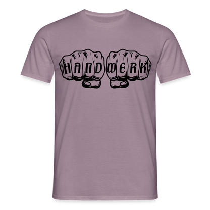 Unisex T-Shirt "Handwerk" Lilagrau Männer T-Shirt