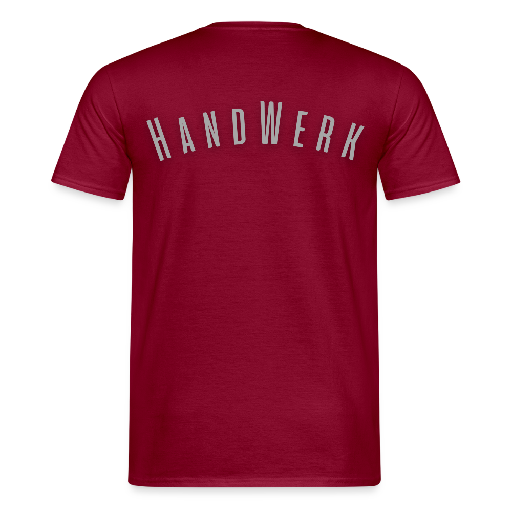 Unisex T-Shirt "Handwerk" Ziegelrot Männer T-Shirt
