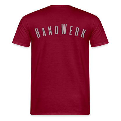 Unisex T-Shirt "Handwerk" Ziegelrot Männer T-Shirt