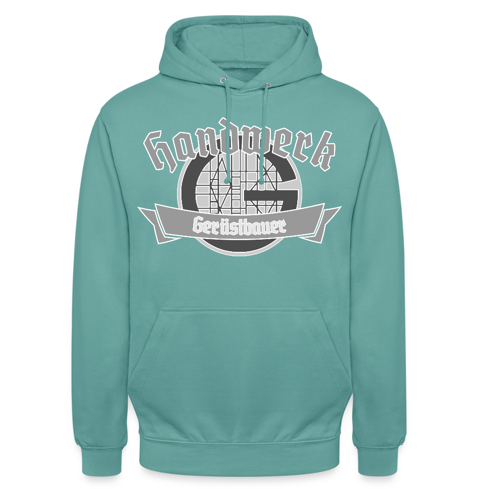 Unisex Hoodie "Gerüstbauer" - Pastelltürkis