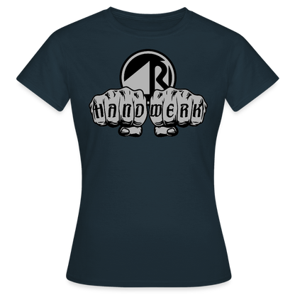 Frauen T-Shirt "Raumausstatter" Navy Frauen T-Shirt
