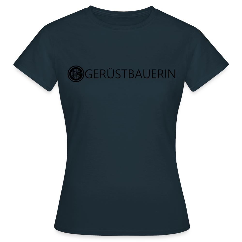 Frauen T-Shirt "Gerüstbauerin" - Navy