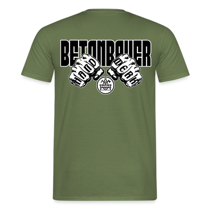 Unisex T-Shirt "Betonbauer" - Militärgrün