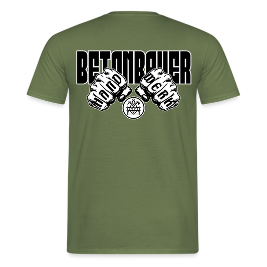 Unisex T-Shirt "Betonbauer" Militärgrün Männer T-Shirt