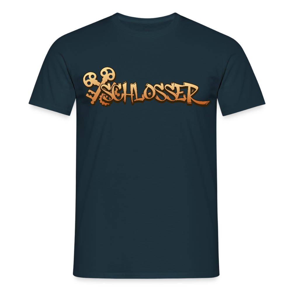 Unisex T-Shirt "Schlosser" Navy Männer T-Shirt
