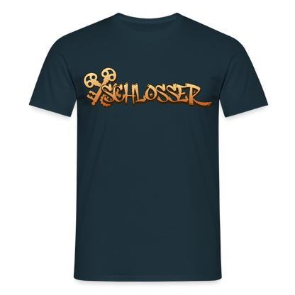 Unisex T-Shirt "Schlosser" Navy Männer T-Shirt