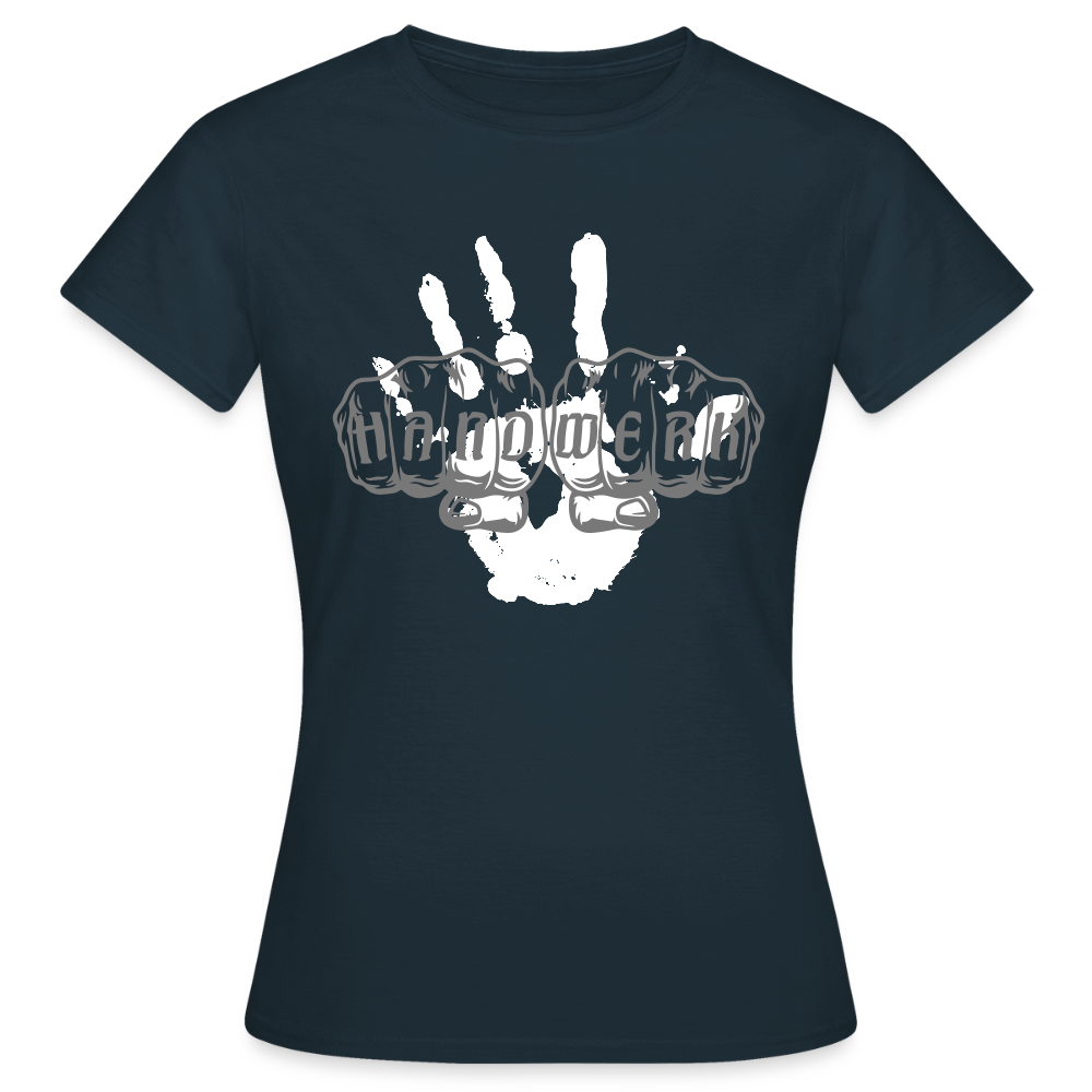 Frauen T-Shirt "Hand" Navy Frauen T-Shirt