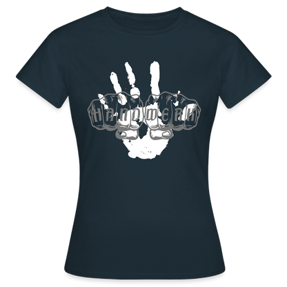 Frauen T-Shirt "Hand" Navy Frauen T-Shirt
