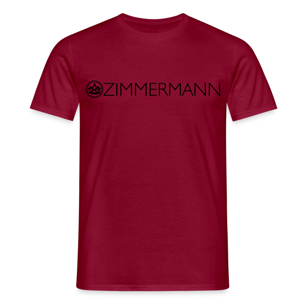 Unisex T-Shirt "Zimmermann" Ziegelrot Männer T-Shirt