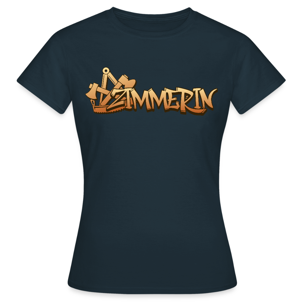 Frauen T-Shirt "Zimmerin" Navy Frauen T-Shirt