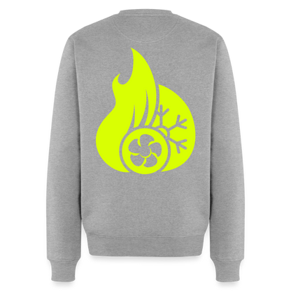 Unisex Premium Pullover "Klimatechniker" neongelb Männer Premium Pullover