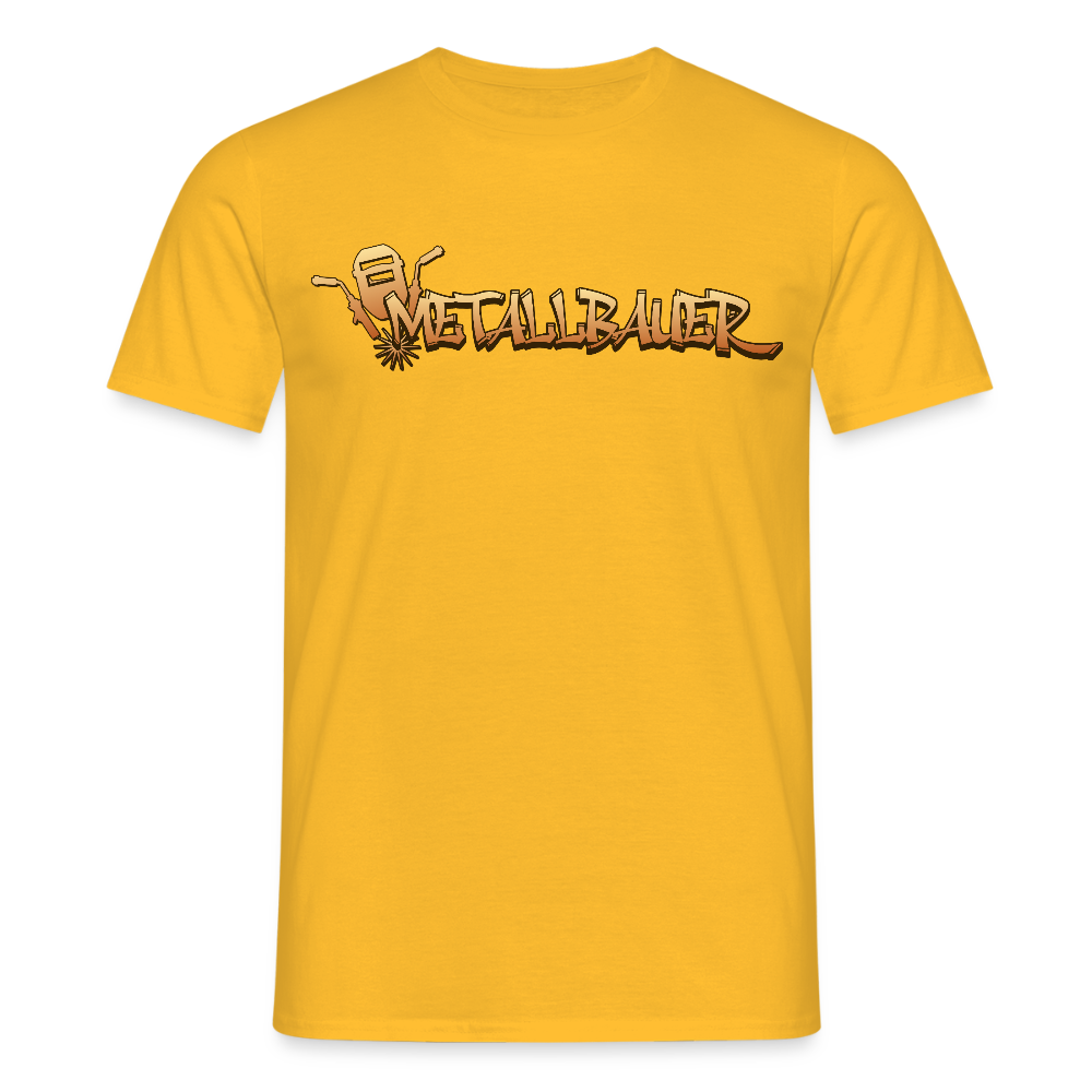 Unisex T-Shirt "Metallbauer" Gelb Männer T-Shirt